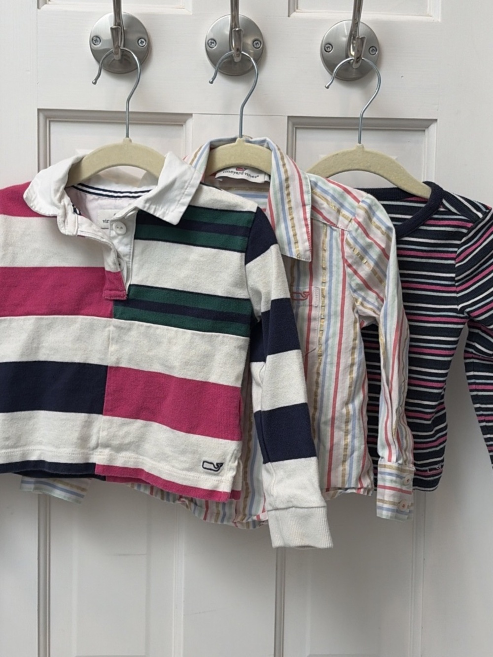 Vineyard Vines Lot Of 3 Girls Shirts Size 2T - Rugby, Button Up, Henley